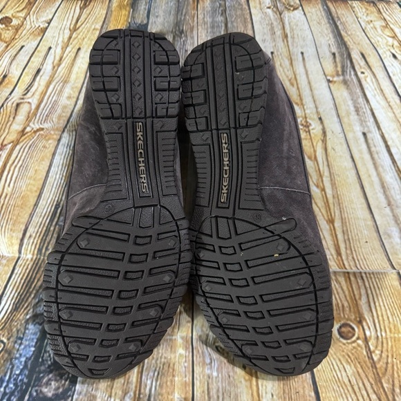 Skechers Relaxed Fit Air-Cooled Memory Foam Brown Suede Loafers Womans Size 7.5 - Picture 5 of 5
